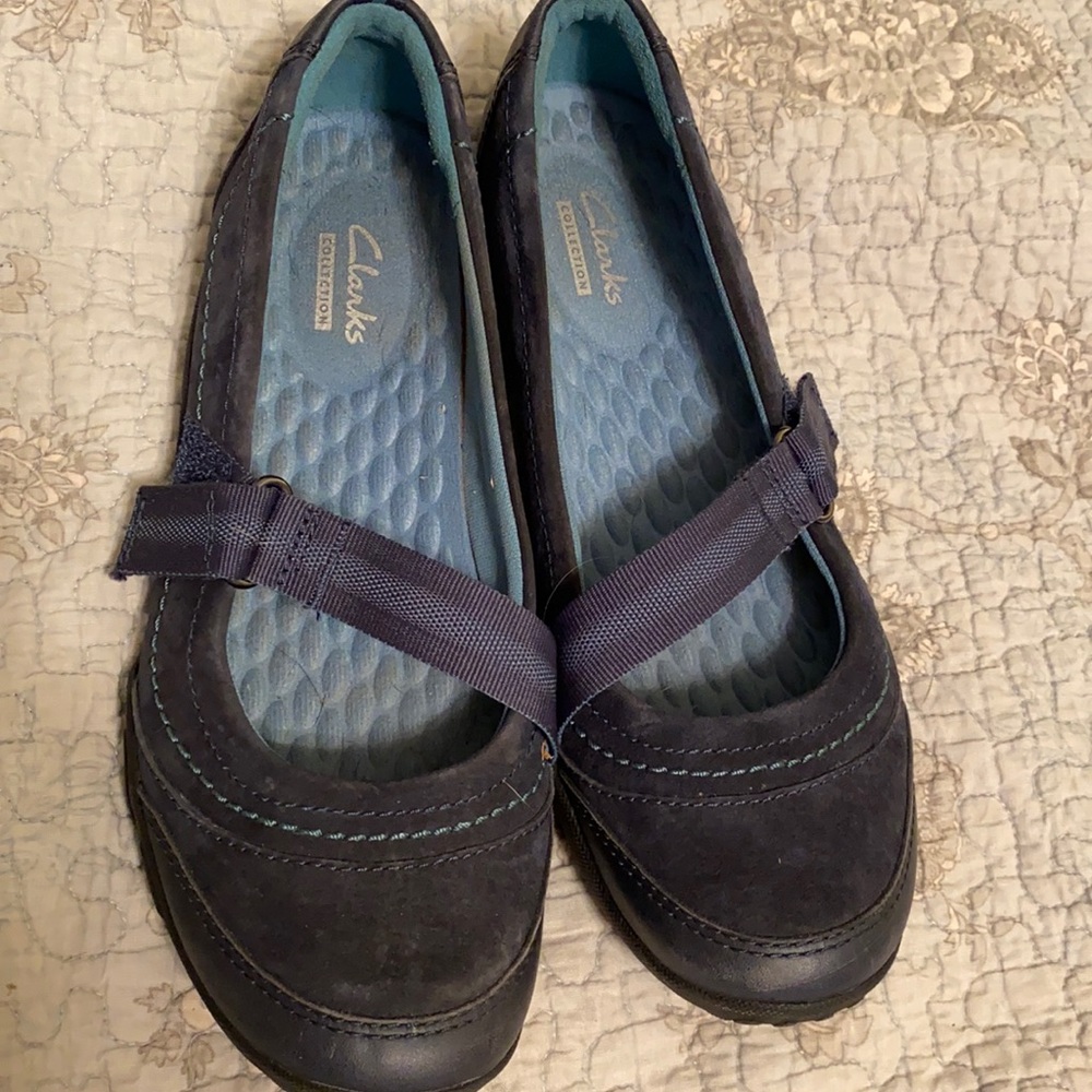 Blue Clark loafers